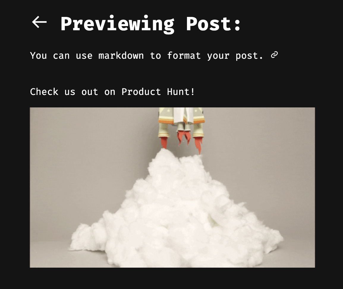 Preview your blog post